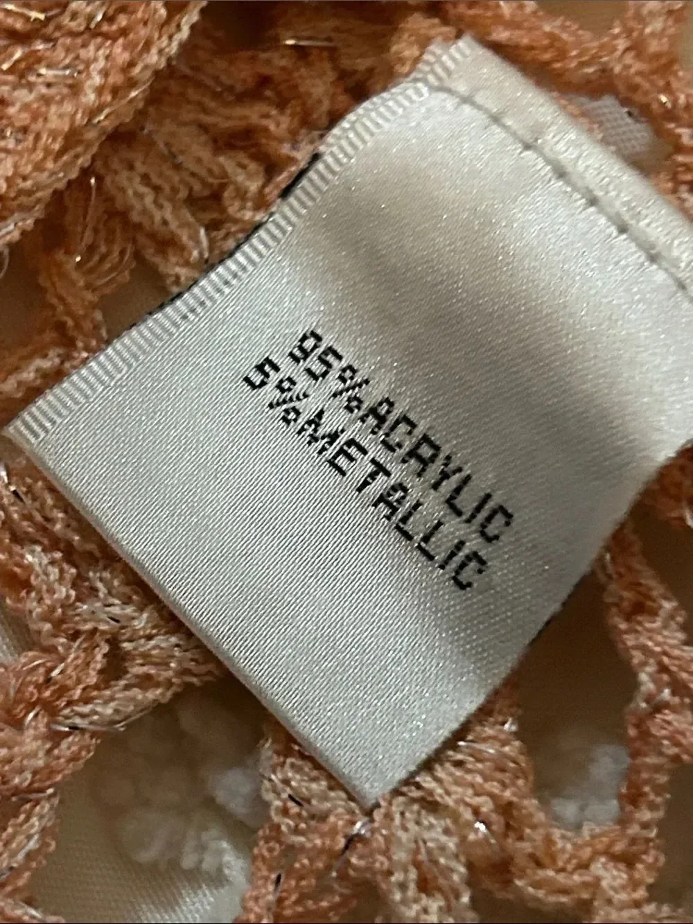 Tempo Paris Crochet Lace Tunic - Rose and metallic silver medium